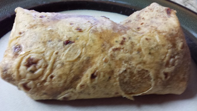 Homemade Chili Burrito