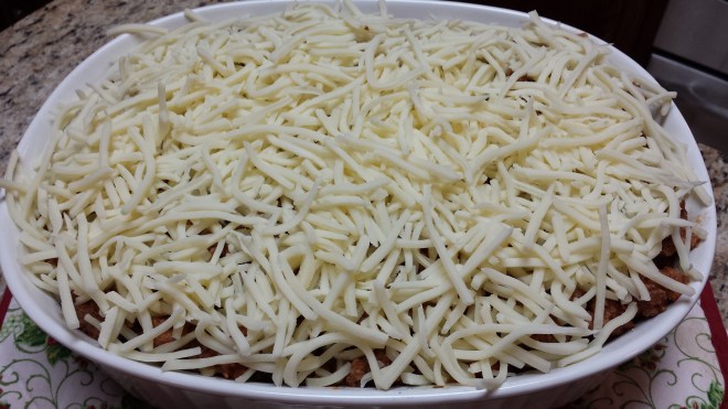 Farfalle and meat sauce