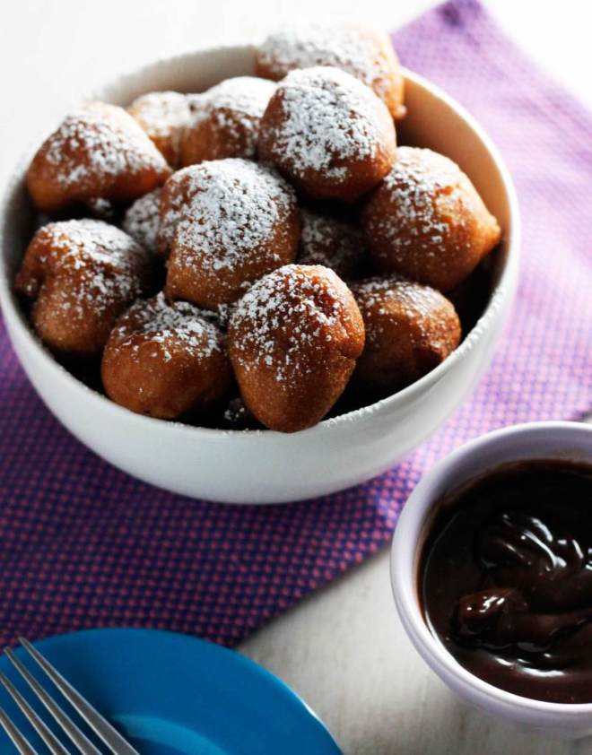 Banana Fritters with Nutella Dipping Sauce by With Love and Cupcakes