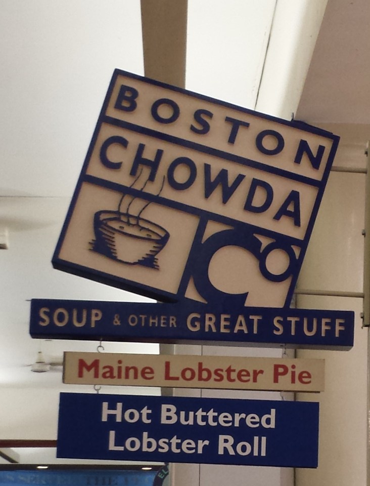 Boston Chowda at the Faneuil Hall Marketplace