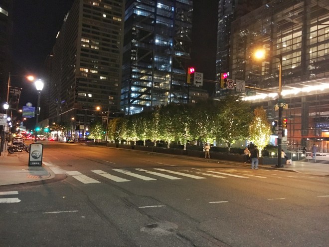 Broad Street at night