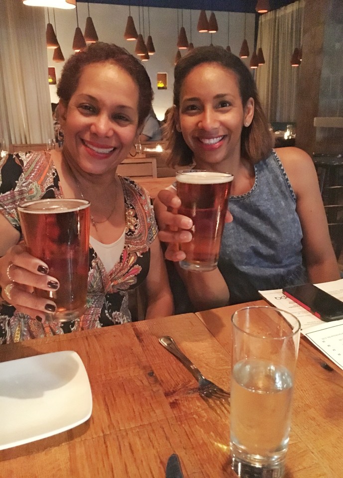 Cheers with my wonderful aunt. - Opa Restaurant Philadelphia