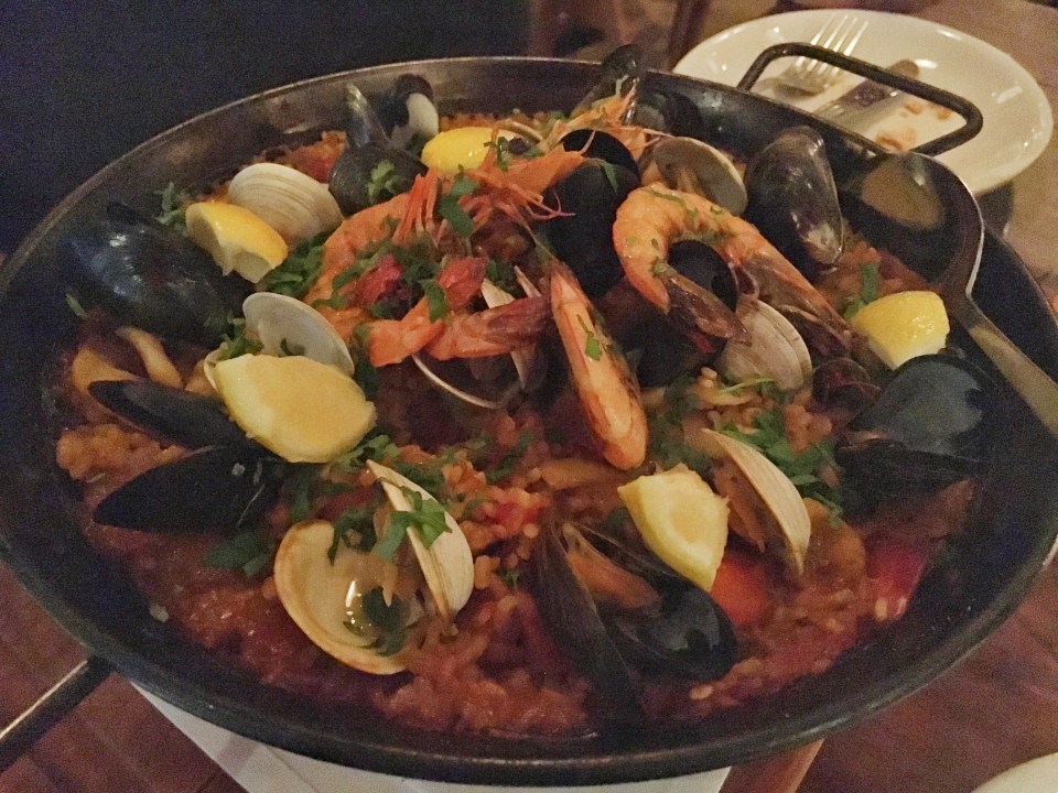 Seafood Paella - Barcelona Wine Bar
