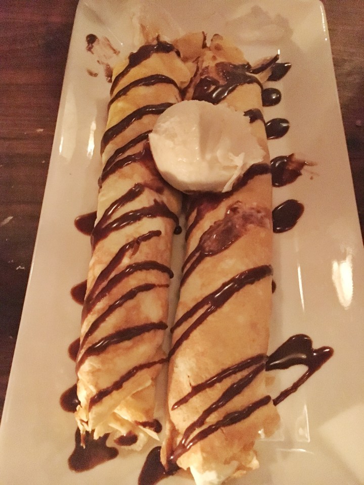 Crêpes for dessert - Barcelona Wine Bar
